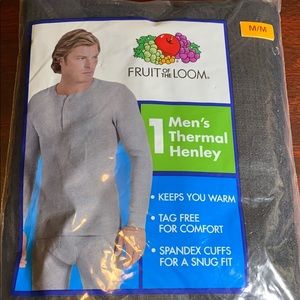 Fruit of the Loom thermal Henley undershirt